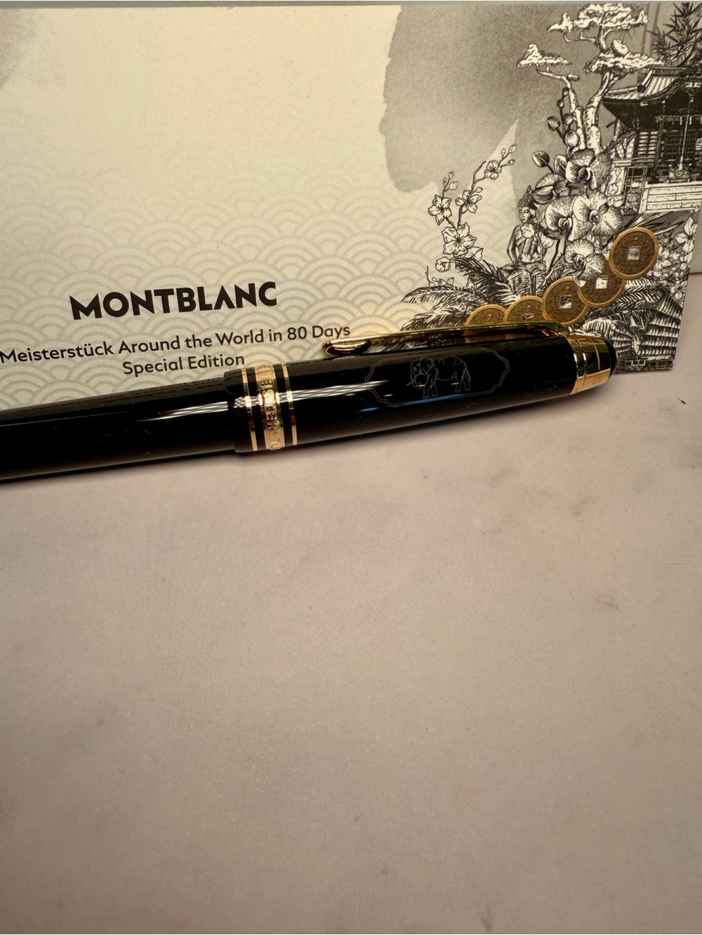 Montblanc Black and Gold Meisterstück Ballpoint Pen - Picture 5 of 6